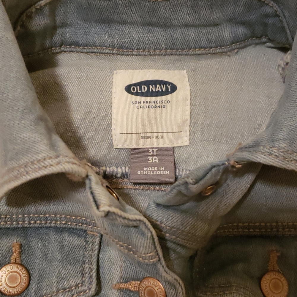 New Old Navy 3t denim jacket - Picture 2 of 3